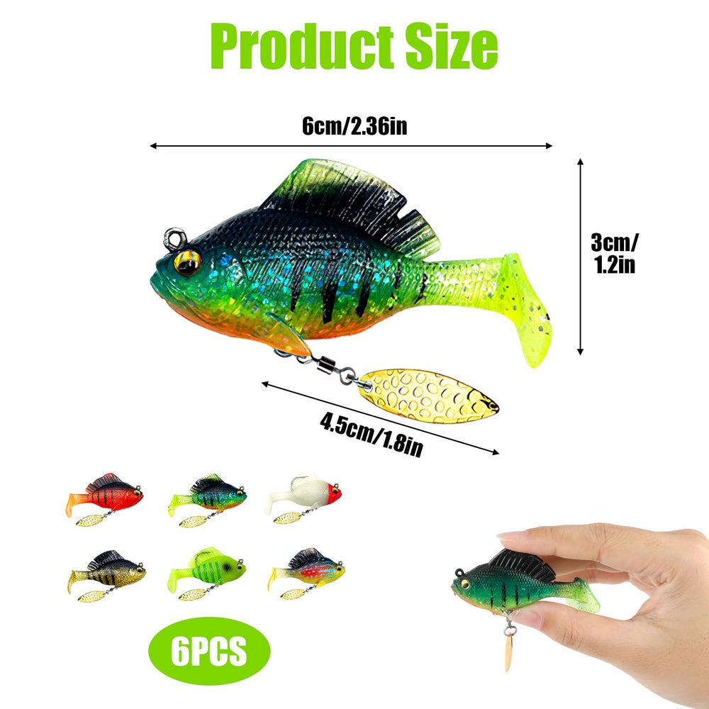 Close-up of paddle tail action on Hoeslaw soft lure