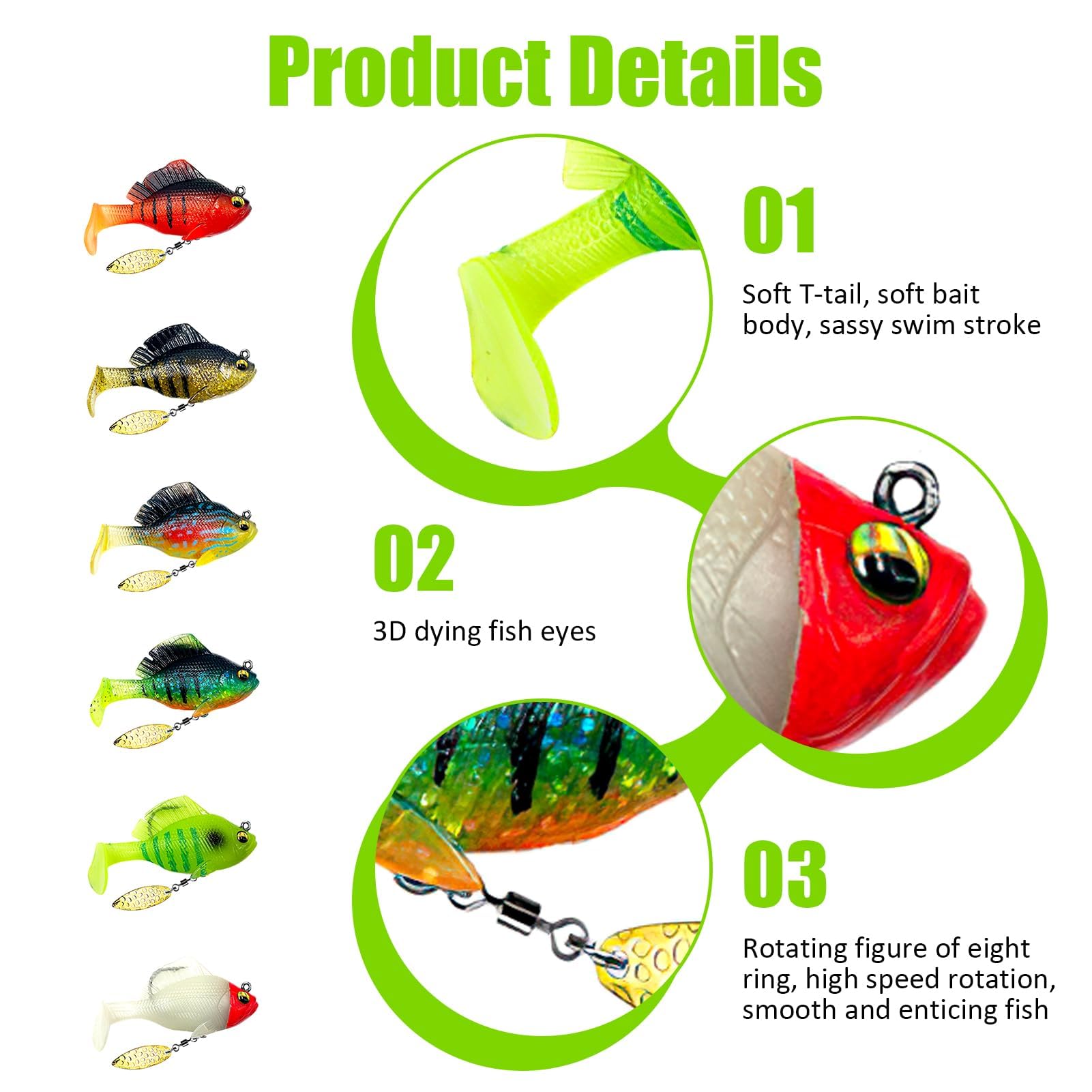 Hidden hook design on Hoeslaw jig head lure