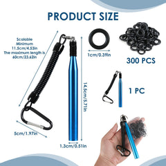 Rig Tool Kit with keychain lanyard and 300 o-rings