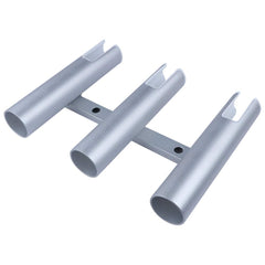 Close-up of rubber insert protecting rod finishes in Hoffen holder.