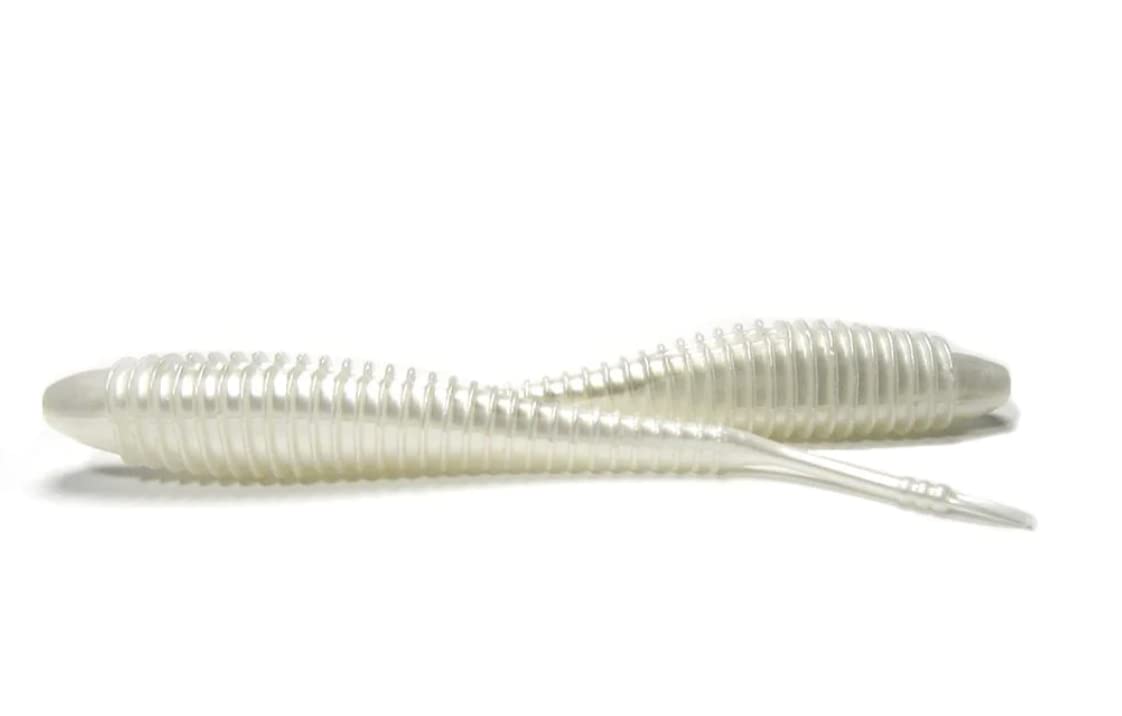 Hog Farmer Spunk Shad Green Pumpkin Magic 4.5 inch detailed texture for lifelike twitching.