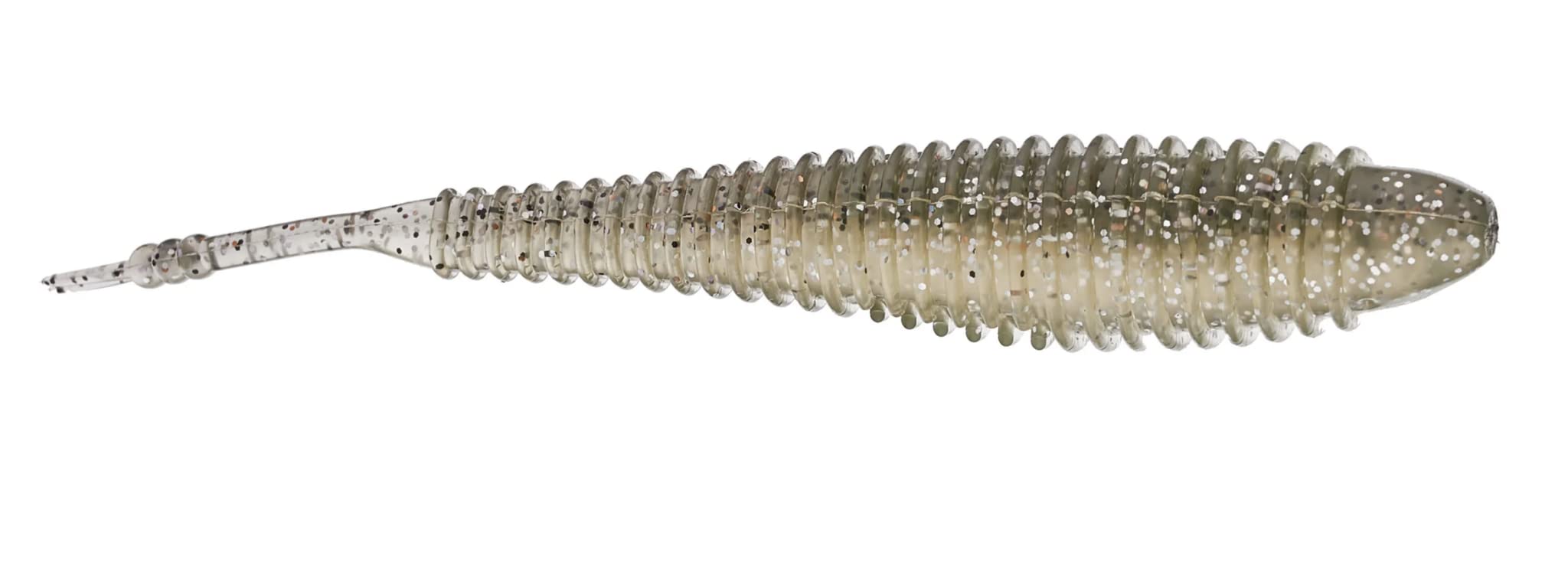 Hog Farmer Spunk Shad Green Pumpkin Magic 4.5 inch trophy bass ready lure.