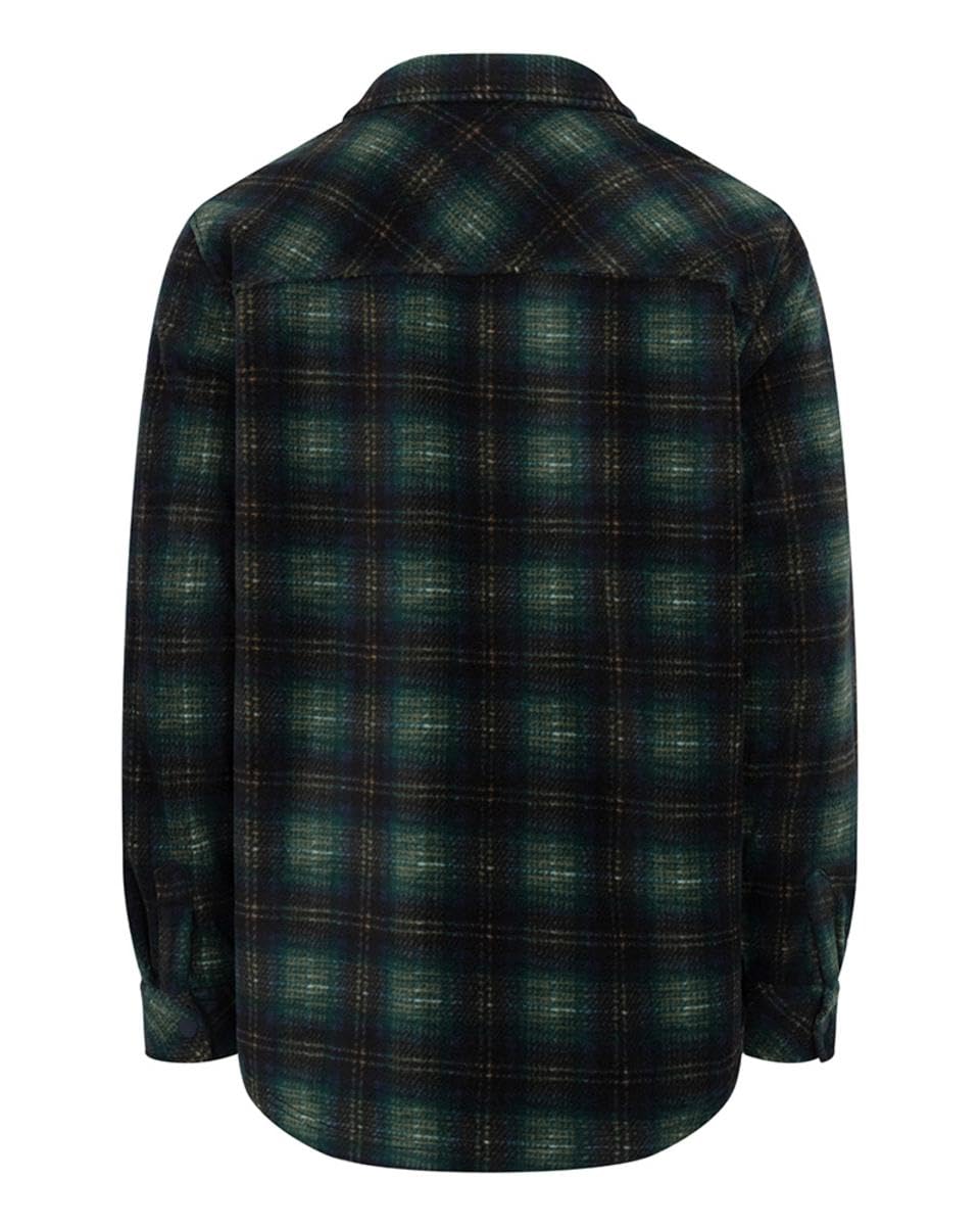 Hoggs of Fife Broxburn Fleece Shacket chest pocket detail for quick-access essentials
