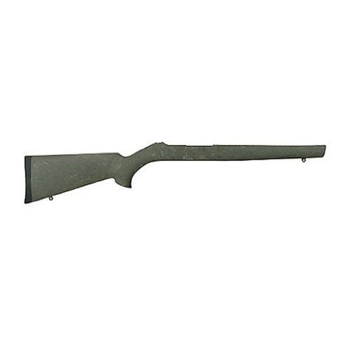 Hogue OverMolded stock 10-22 bull-barrel channel in green with secure fit