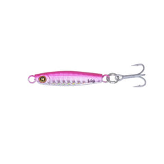 Hogy HMBG.75 Heavy Minnow with pink treble hook for deep-water retrieves