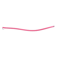 Hogy Perfect Tube Pink 16-inch eel lure ready for inshore trolling to attract striped bass.