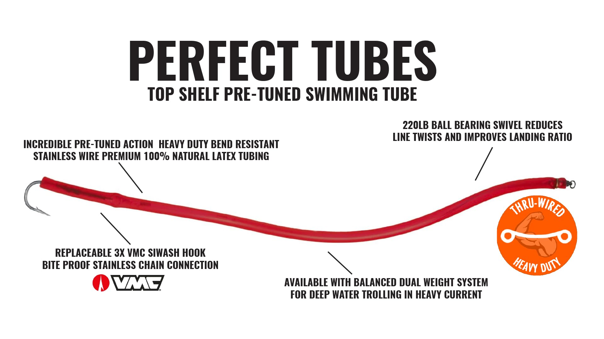 Hogy Perfect Tube Pink 19in in action for bluefish and weakfish targeting inshore channels