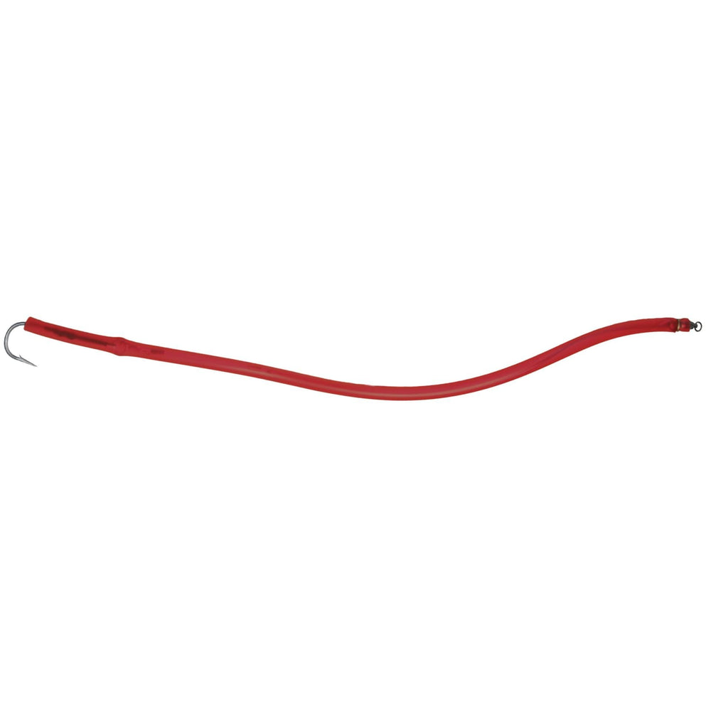 Hogy Perfect Tube Trolling Lure shows eel-action attracting trophy striped bass in inshore waters.