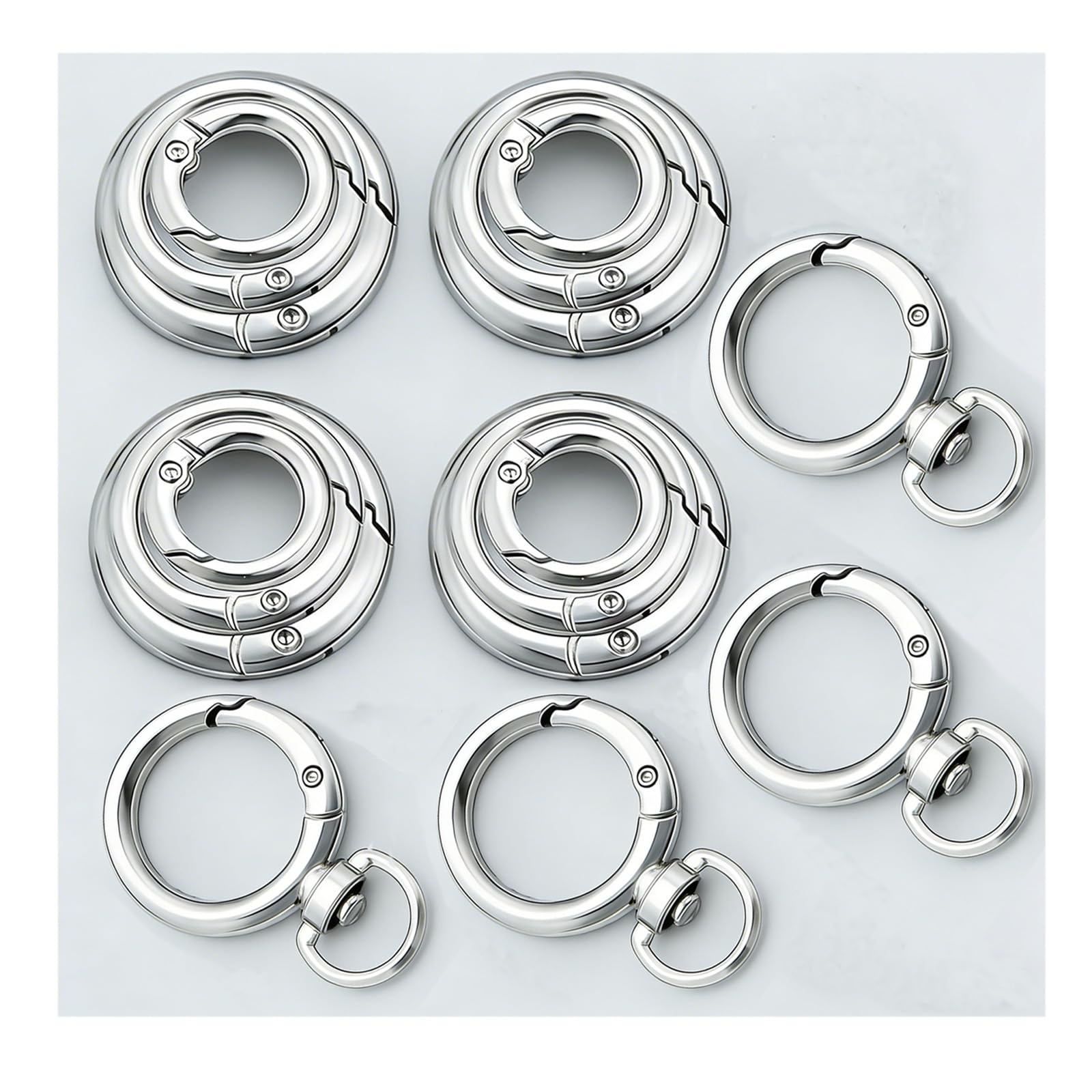 HOLAILS 16pcs metal spring O-ring set assortment for versatile attachments
