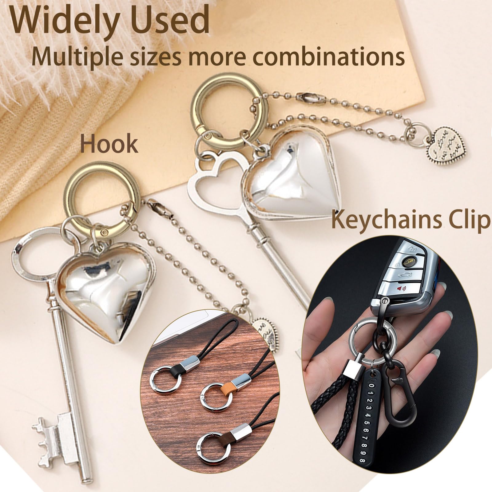 HOLAILS round key-ring clip close-up highlights smooth edges