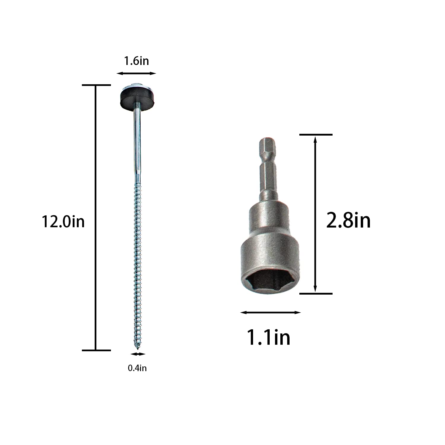 Holdia 17mm hex drill adapter enables fast drive-in anchoring with cordless tools.