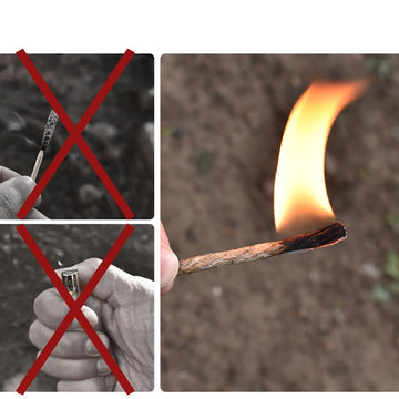 HOLIDYOYO khaki color rope wick adds durable, weather-ready fire starting