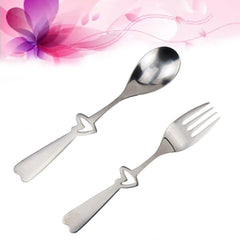HOLIDYOYO heart fork handle detail shows comfortable hollow grip
