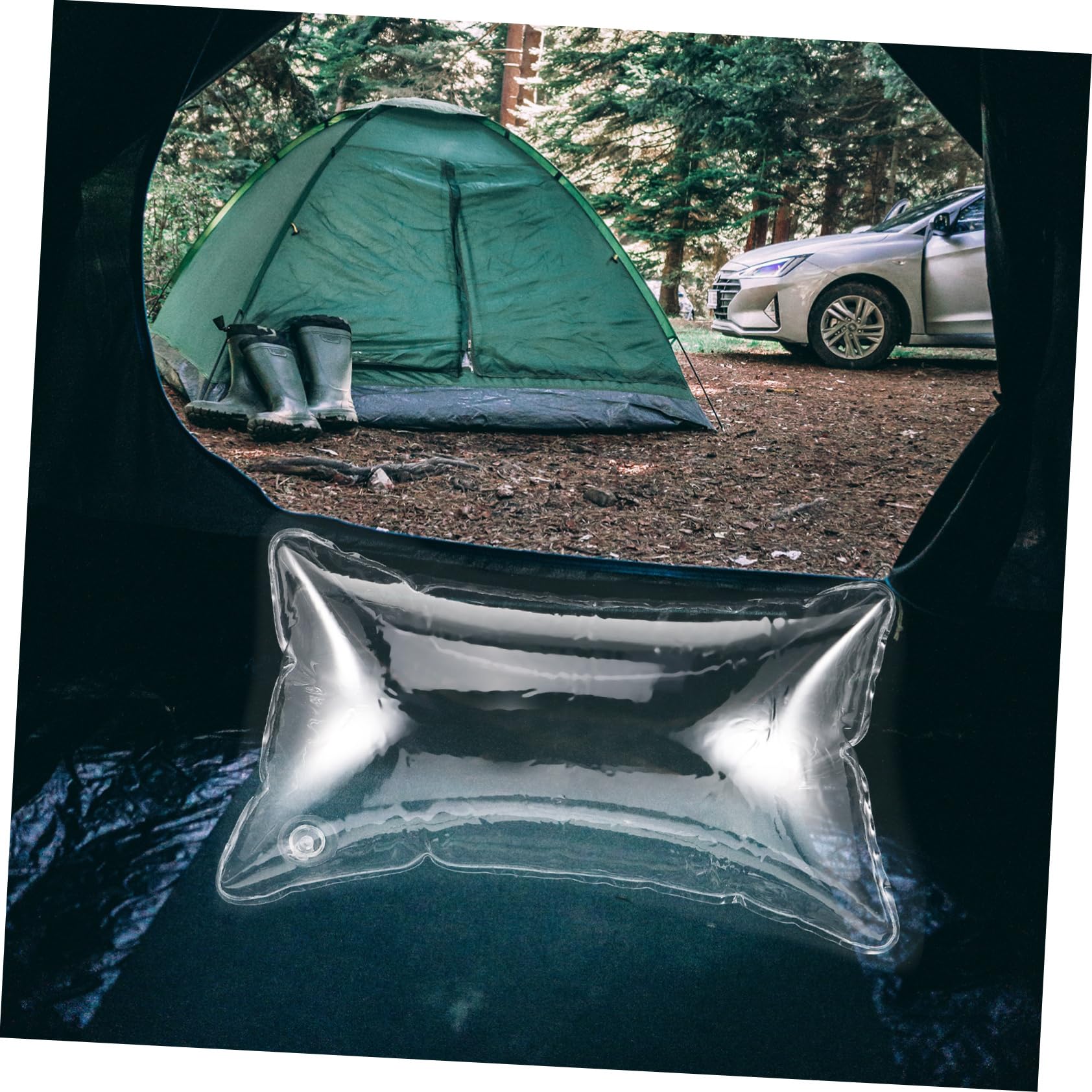 HOLIDYOYO waterproof PVC pillow suitable for camping and lounging