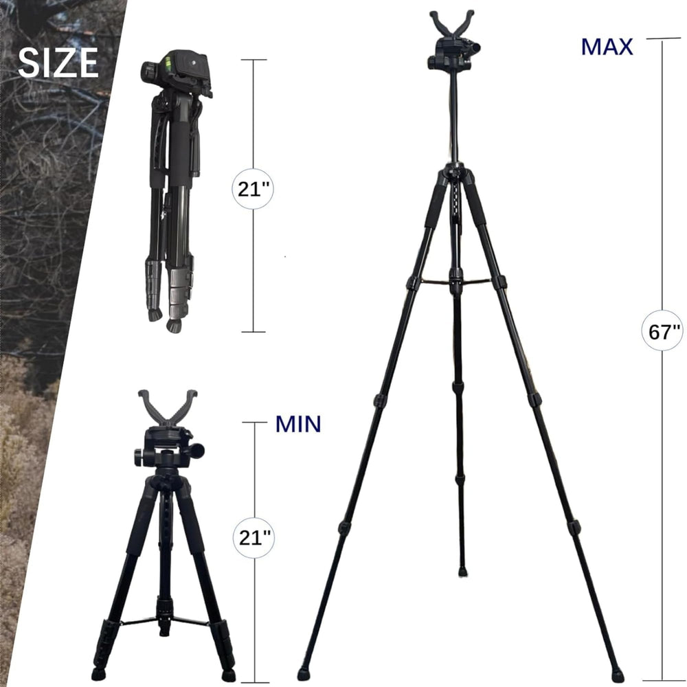 Holiket shooting sticks height range 22 to 59 inches fits different shooting stances