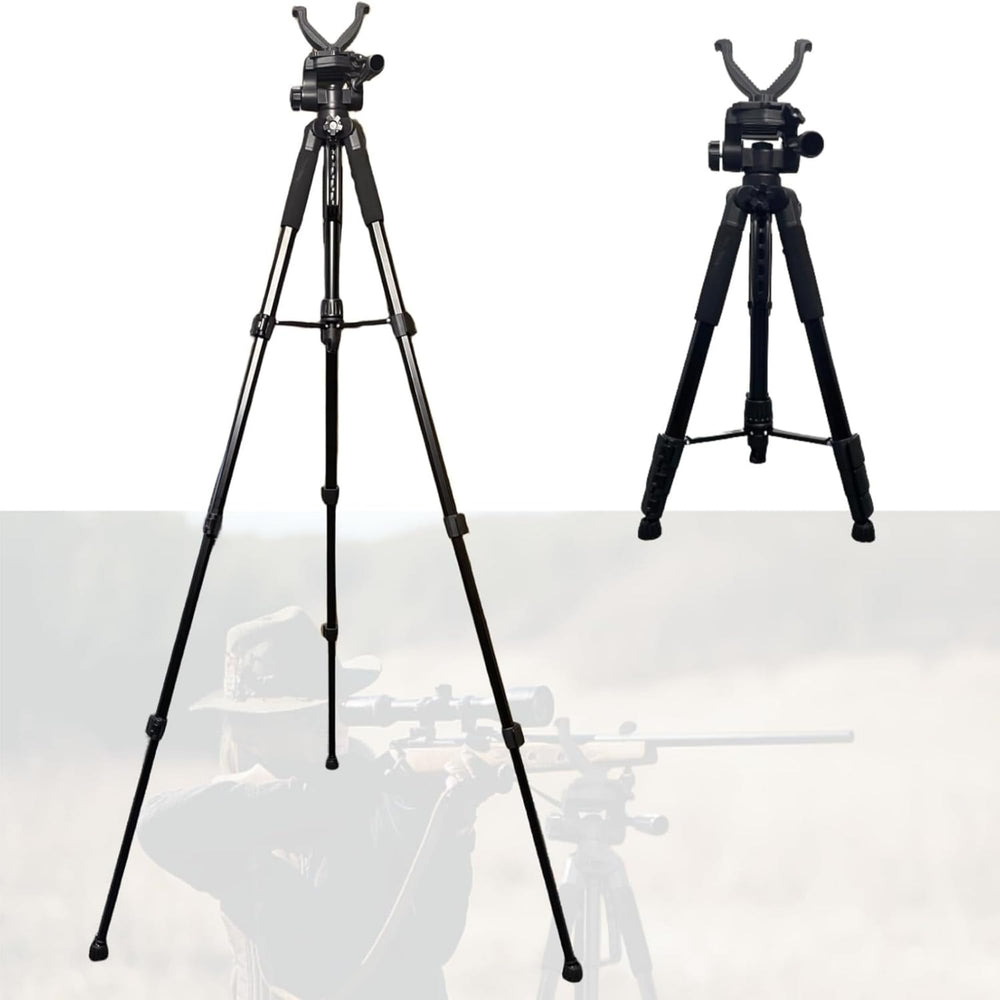 Holiket shooting sticks stable horseshoe foot steadies on varied terrain for steady shots