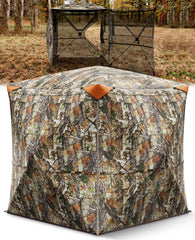 Holiwei hunting blind 360-degree view for panoramic concealment during deer and turkey hunts.
