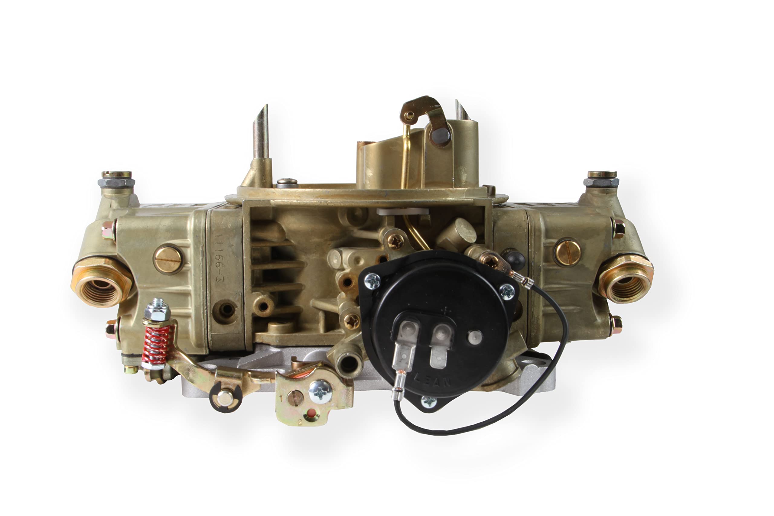 Holley Double Pumper dual feed inlets ensure high volume fuel supply.