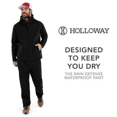 Holloway Rain Secure Waterproof Pant back pocket with zipper garage