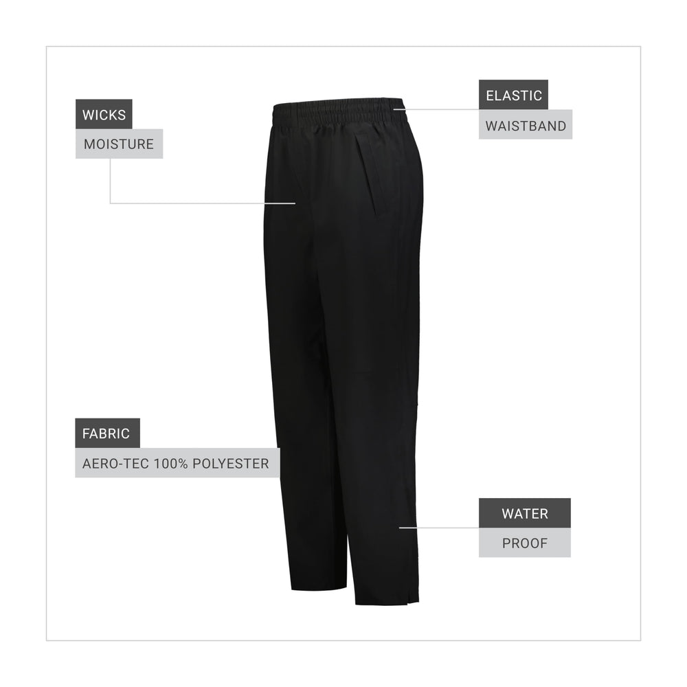 Holloway Rain Secure Waterproof Pant outside leg zipper for easy access