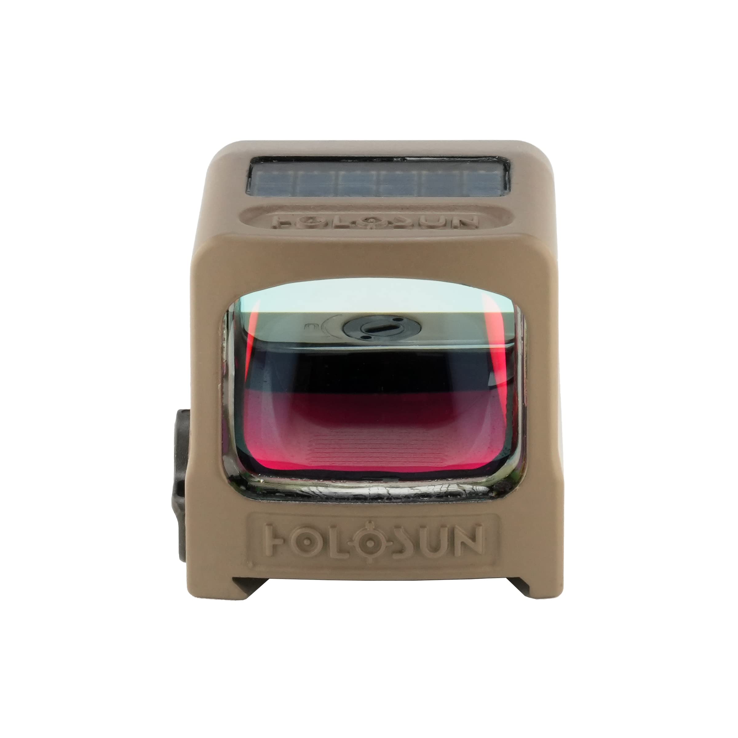 HE509T-RD X2 FDE glass close-up showing improved clarity for fast target acquisition.