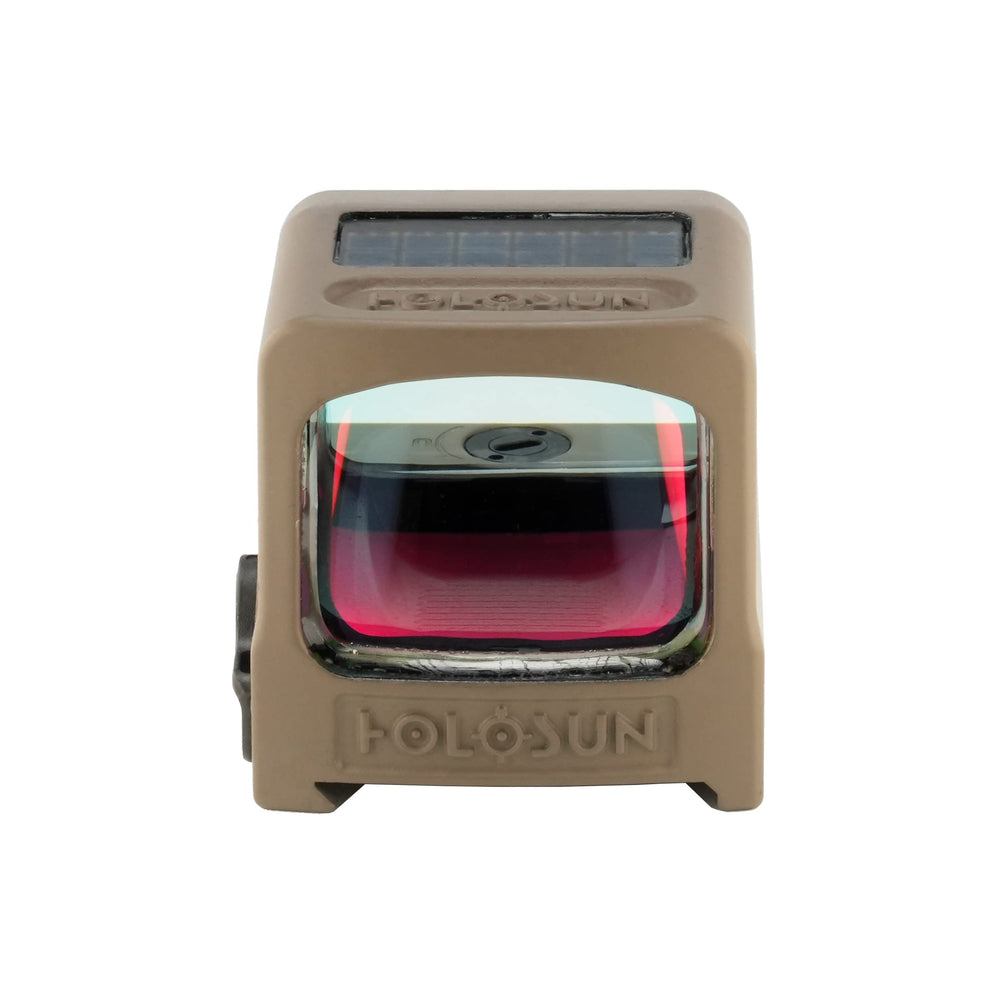 HE509T-RD X2 FDE glass close-up showing improved clarity for fast target acquisition.