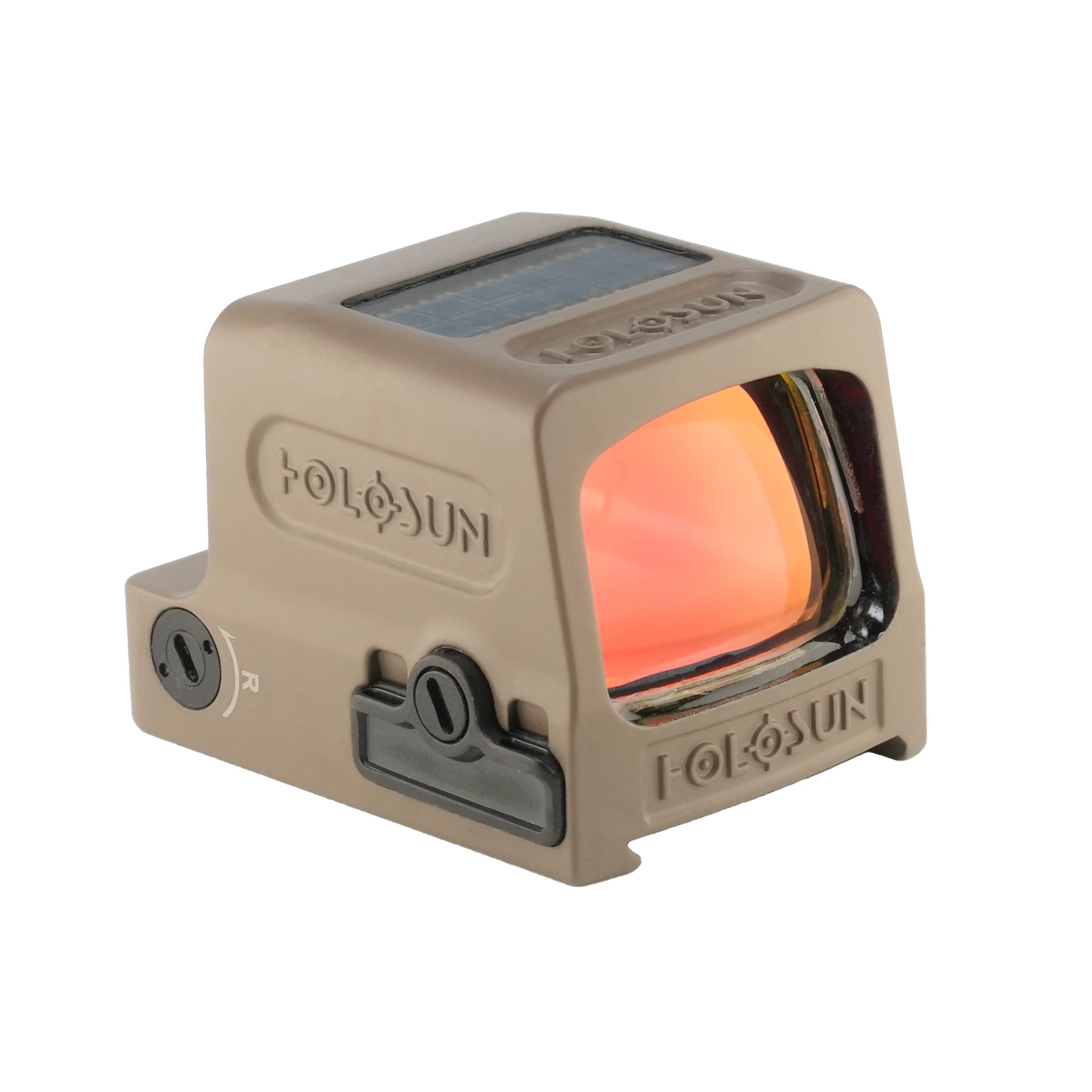 HOLOSUN HE509T-RD X2 FDE battery tray and solar failsafe in a compact sight.