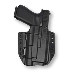 Bravo Concealment holster Glock 19/17 with Streamlight TLR-1, OWB, black