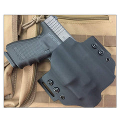 HolsterBuilder Ambidextrous belt loops support left- and right-hand carry.