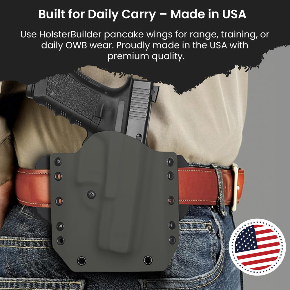 HolsterBuilder Belt-mount hardware included for a complete mounting setup.