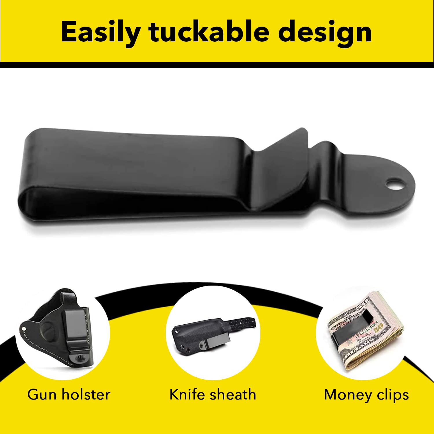 HolsterBuilder clip fast-draw action enables smooth reholstering.