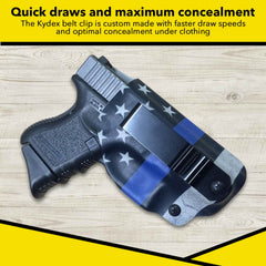 HolsterBuilder inside-the-waistband clip stability for secure concealment.