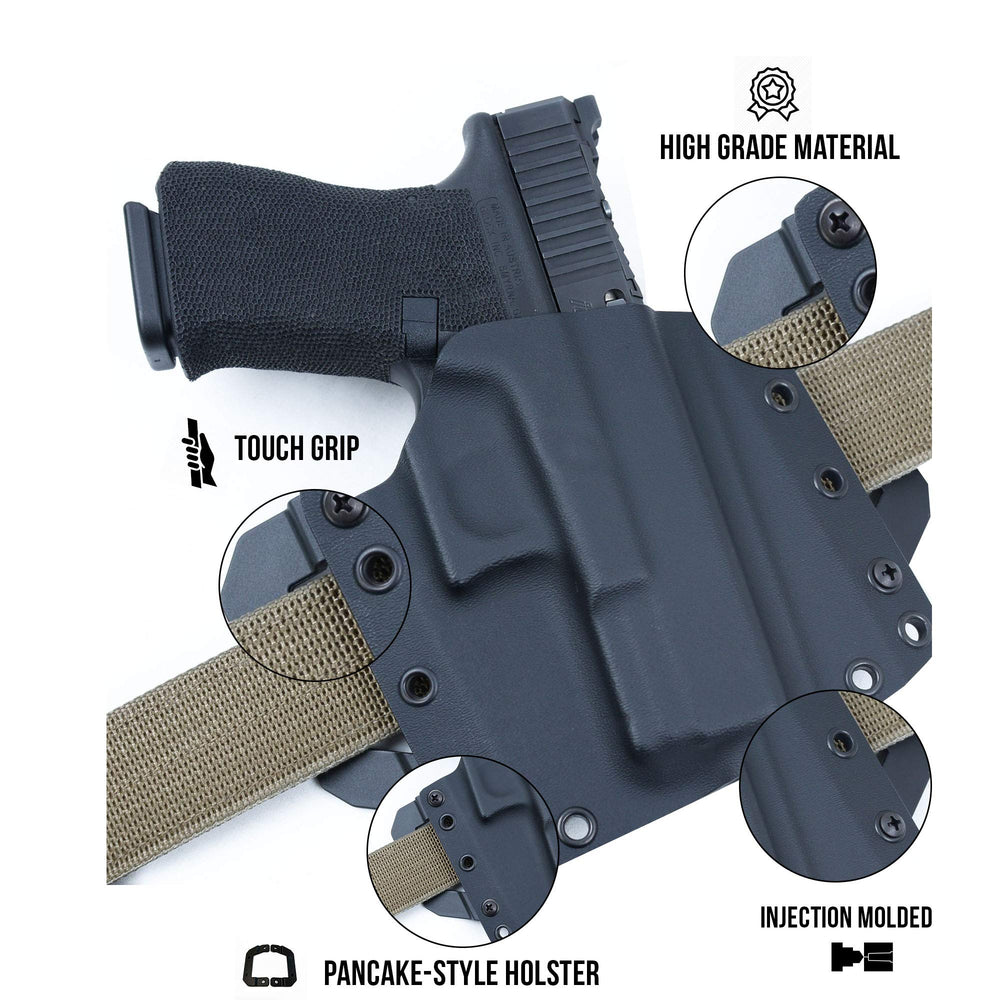 HolsterBuilder Secure attachment kit keeps holster firmly aligned.