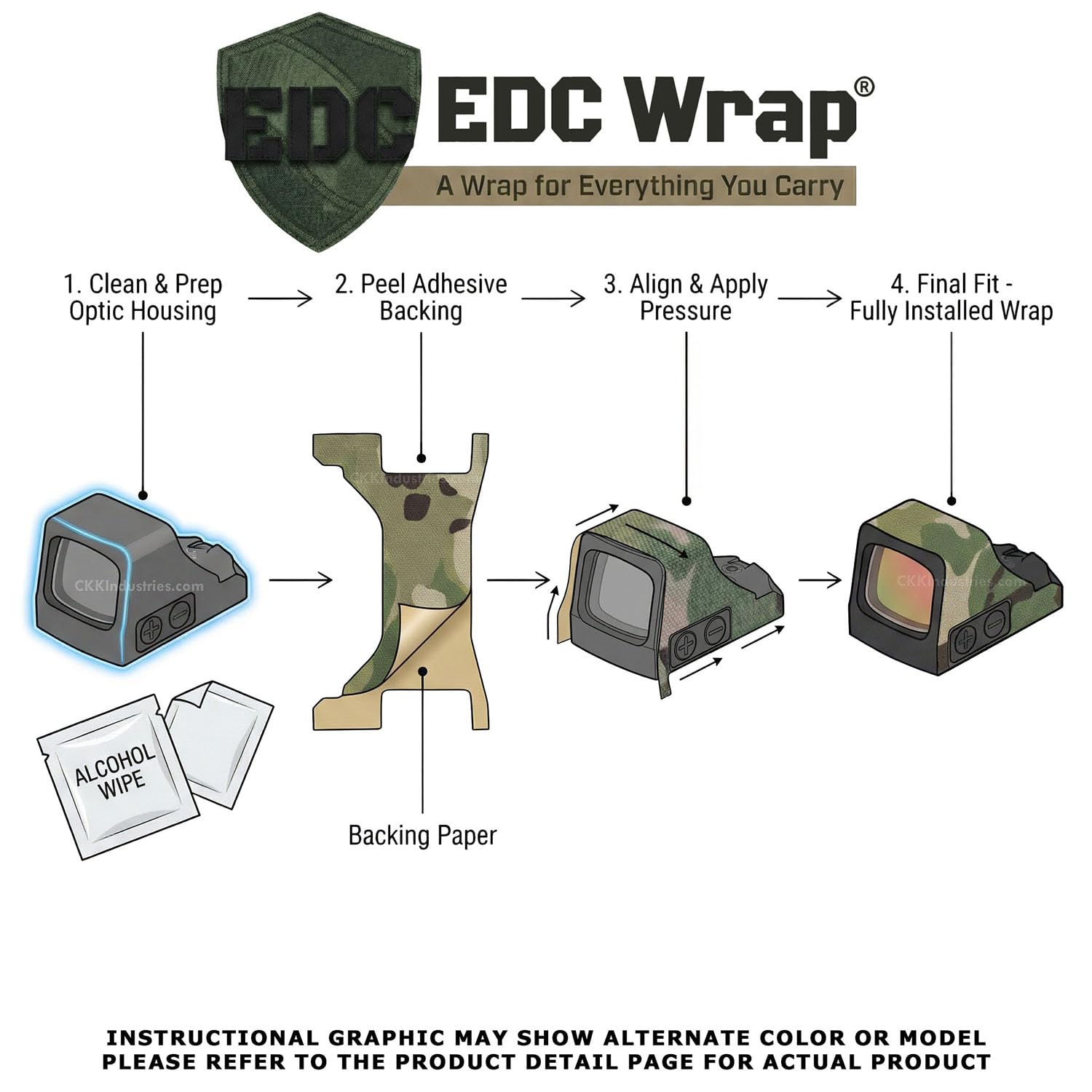 Durable finish details of Cordura 500D EDC Wrap in Desert Tan.