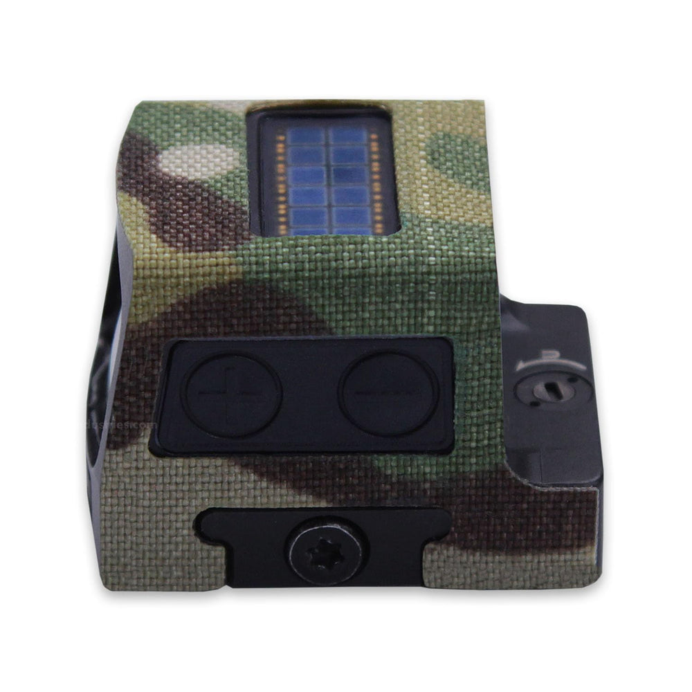 Low-profile wrap adds rugged protection without bulk on optics.