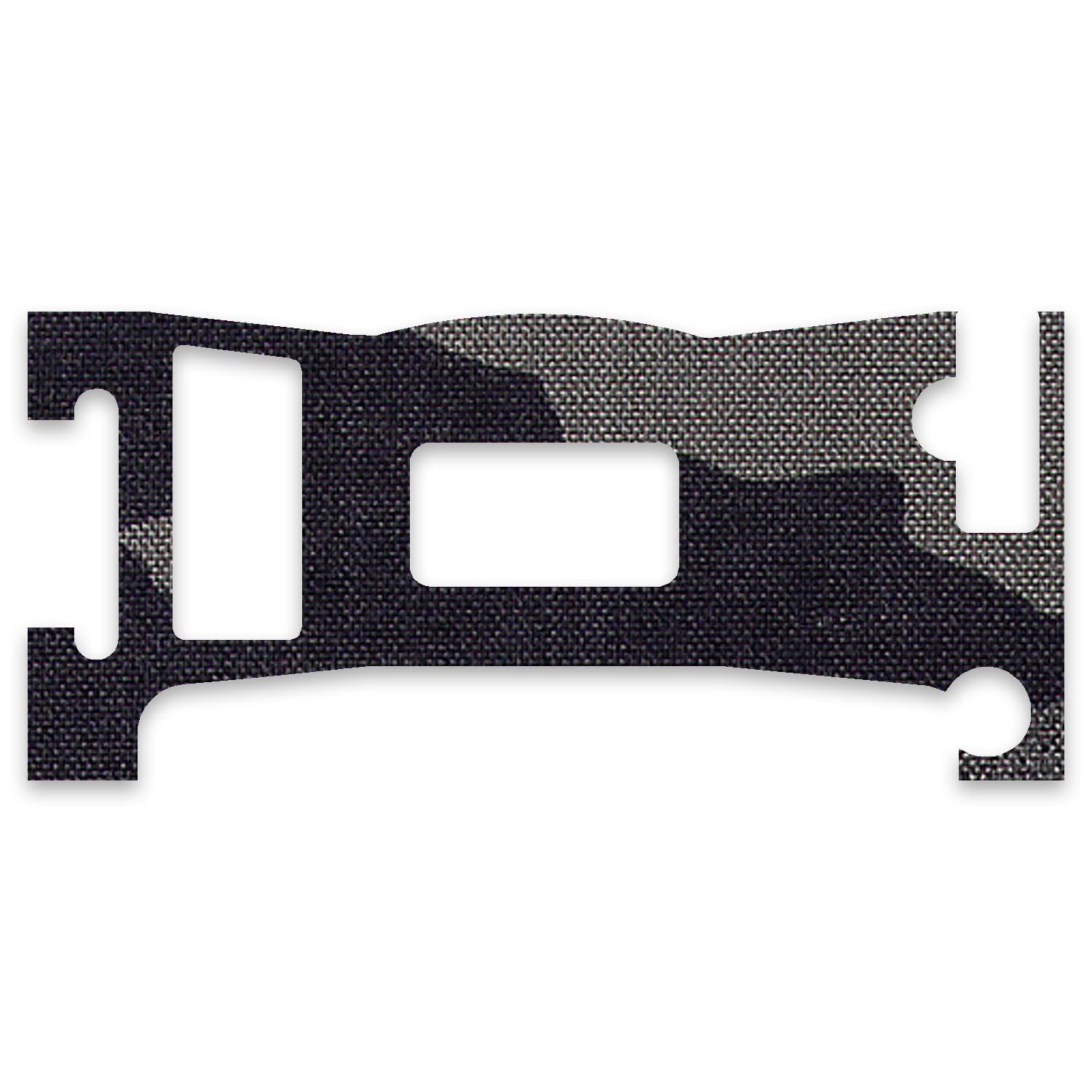 HolsterSmith EDC Wrap multicam-black coating adds rugged, low-profile protection.