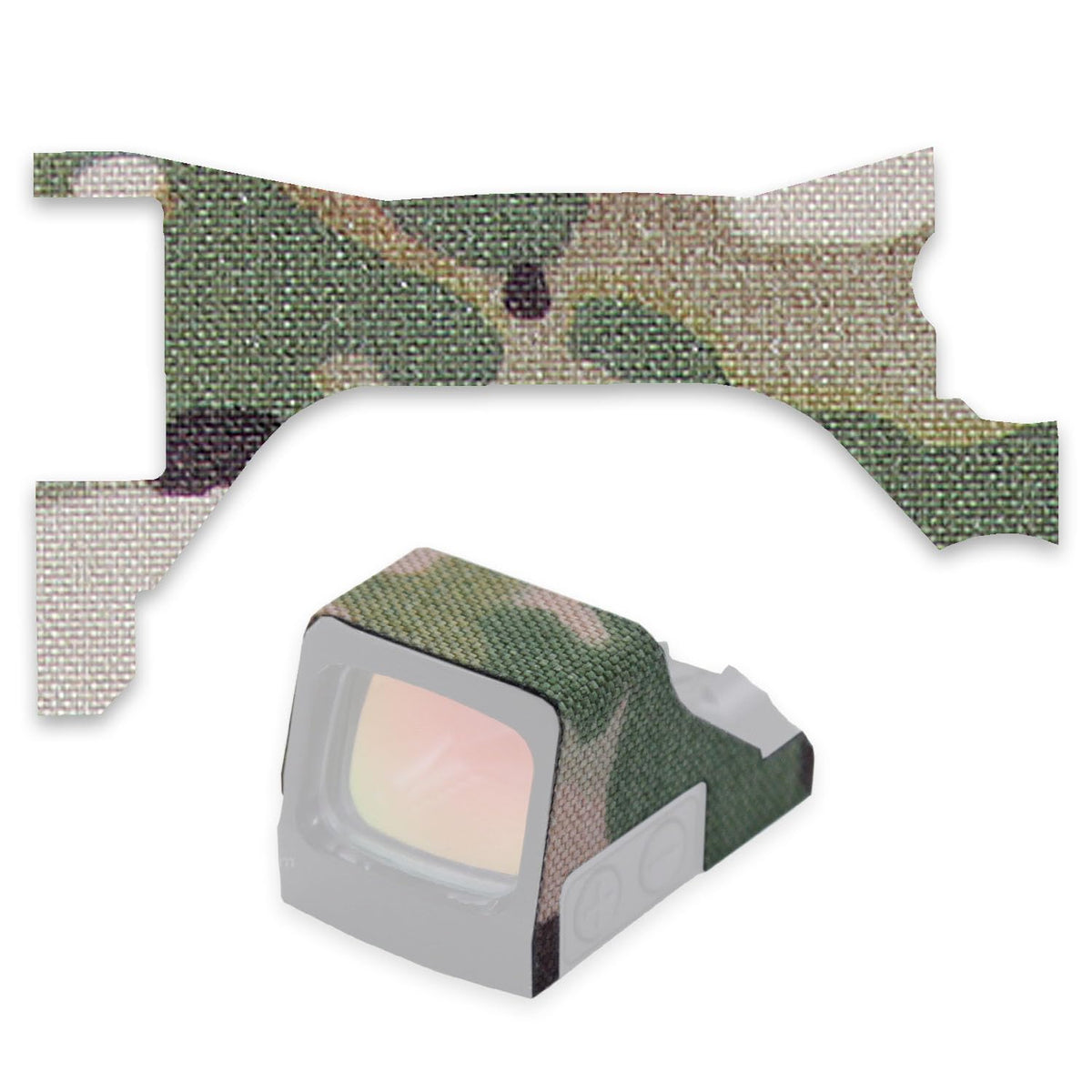 HolsterSmith EDC Wrap on Holosun 407K with Multicam, precise fit and rugged protection