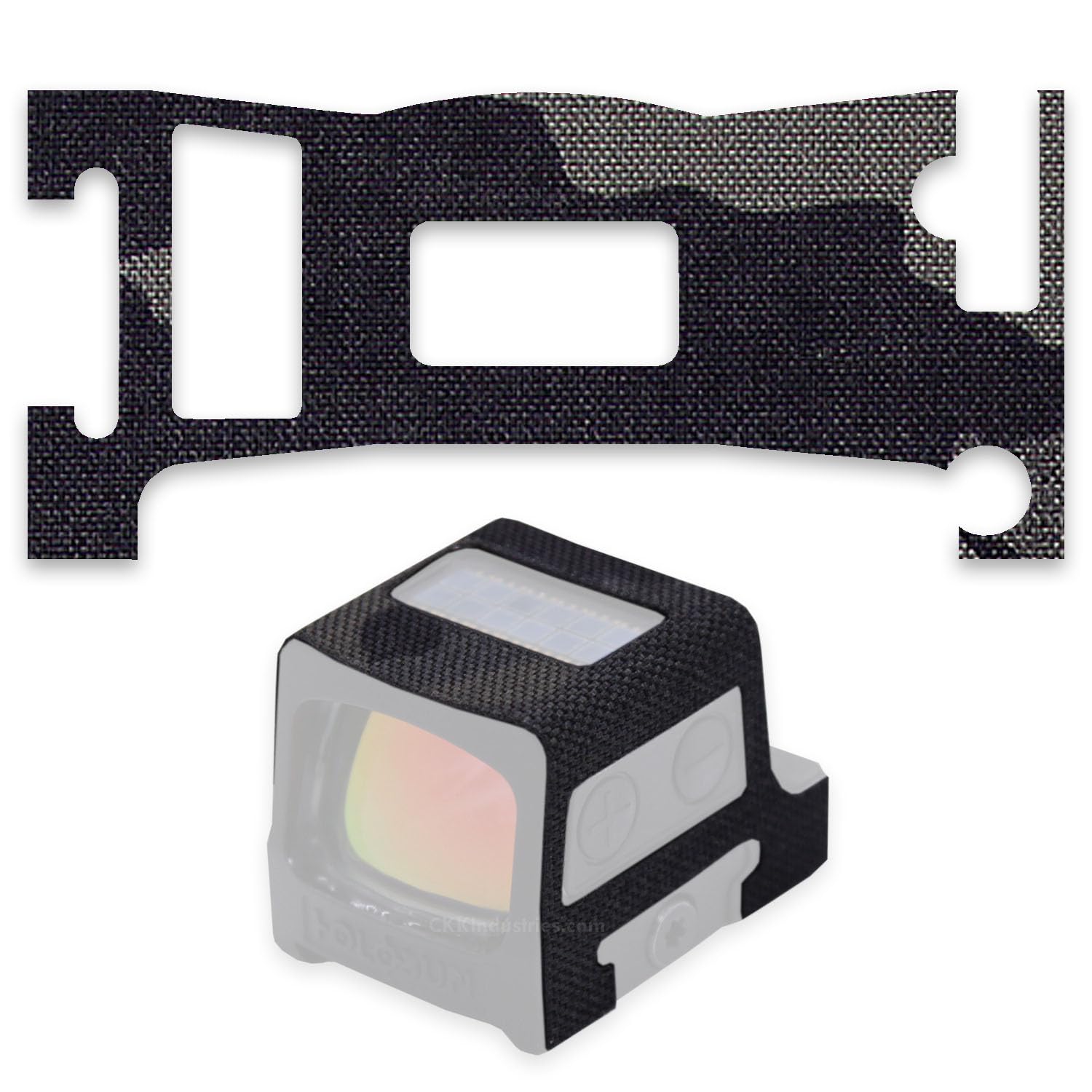 HolsterSmith EDC Wrap optic-wrap protects the Holosun 509T with a precise adhesive fit.