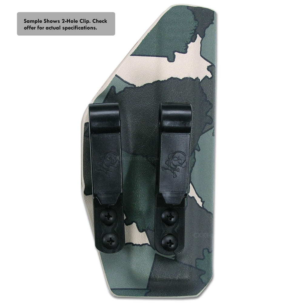 HolsterSmith G-Code universal clip fits multiple holsters and sheaths.