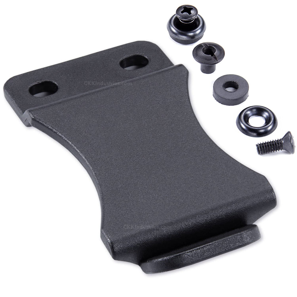 Holstex belt clip for IWB holsters fits 1.75-inch belts with stable cant.
