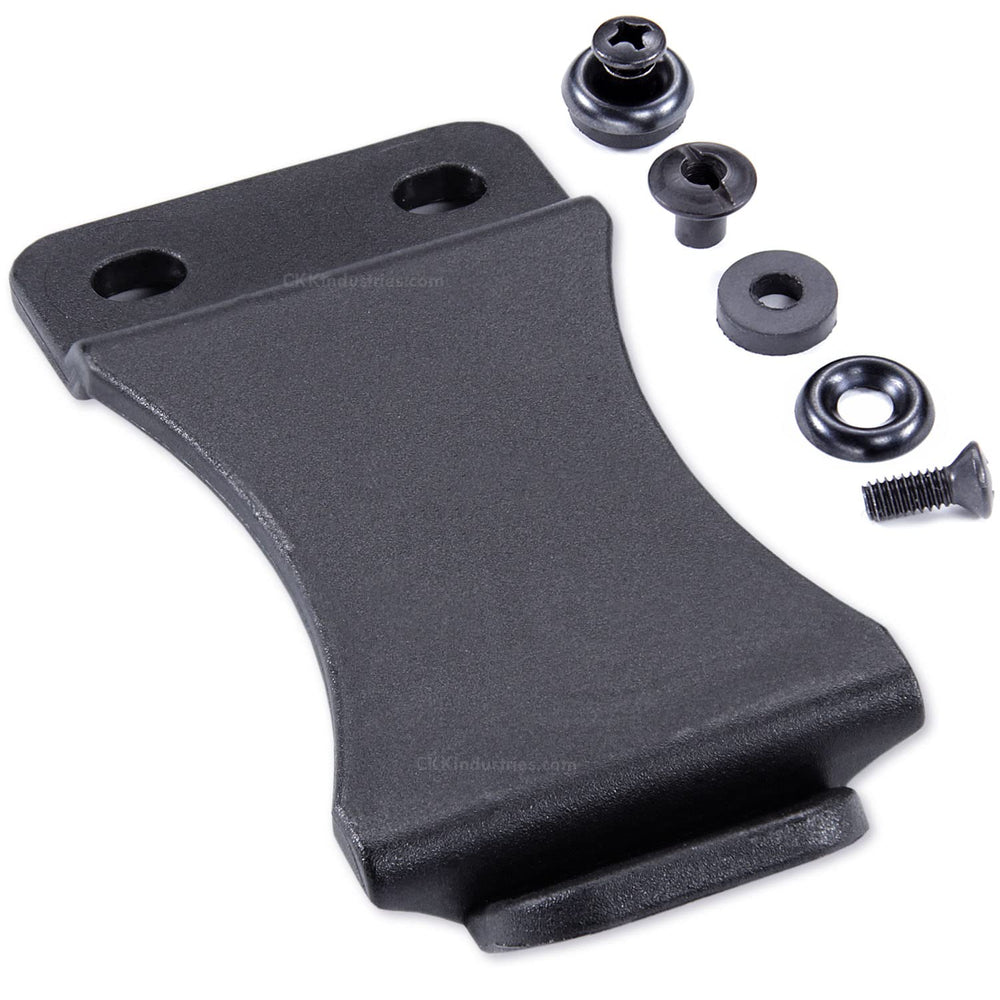 Holstex FOMI belt clip on a 1.50 inch belt with adjustable cant for comfort