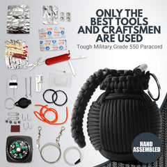 Open-compartment view shows 48 tools ready for quick improvisation during roadside or campsite moments.