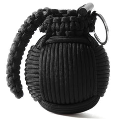 Holtzman's Gorilla Survival paracord grenade outer shell in black for rugged readiness.