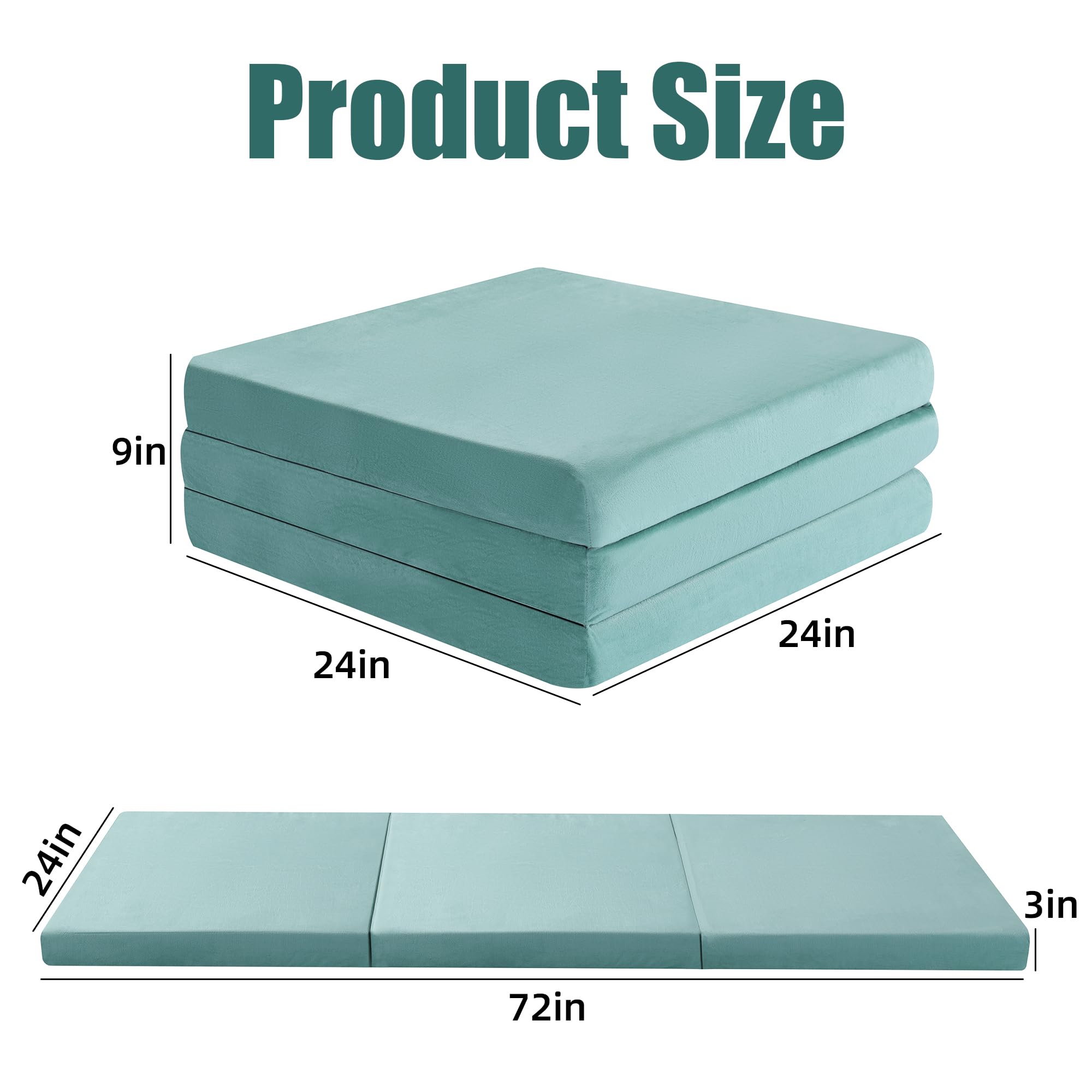 HOMBYS memory foam mattress used as guest bed in living room