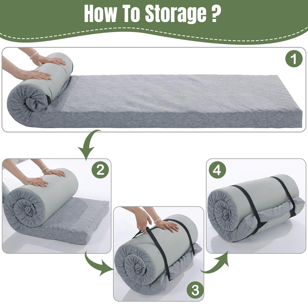 HOMBYS lightweight 8-lbs mattress ideal for travel and carry.
