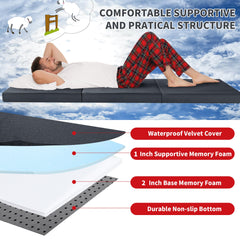 HOMBYS waterproof velvet cover closeup protects foam from moisture.