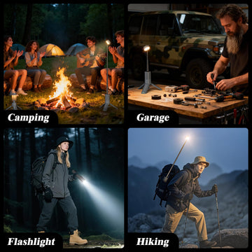 HOMECHOOSE camping light brightness modes for cozy nights or bright work tasks