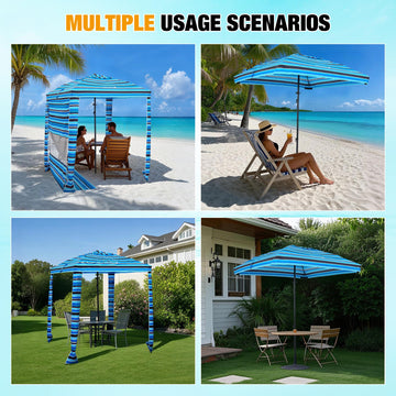 HOMEDEMO Beach Canopy easy setup saves time at the shoreline.