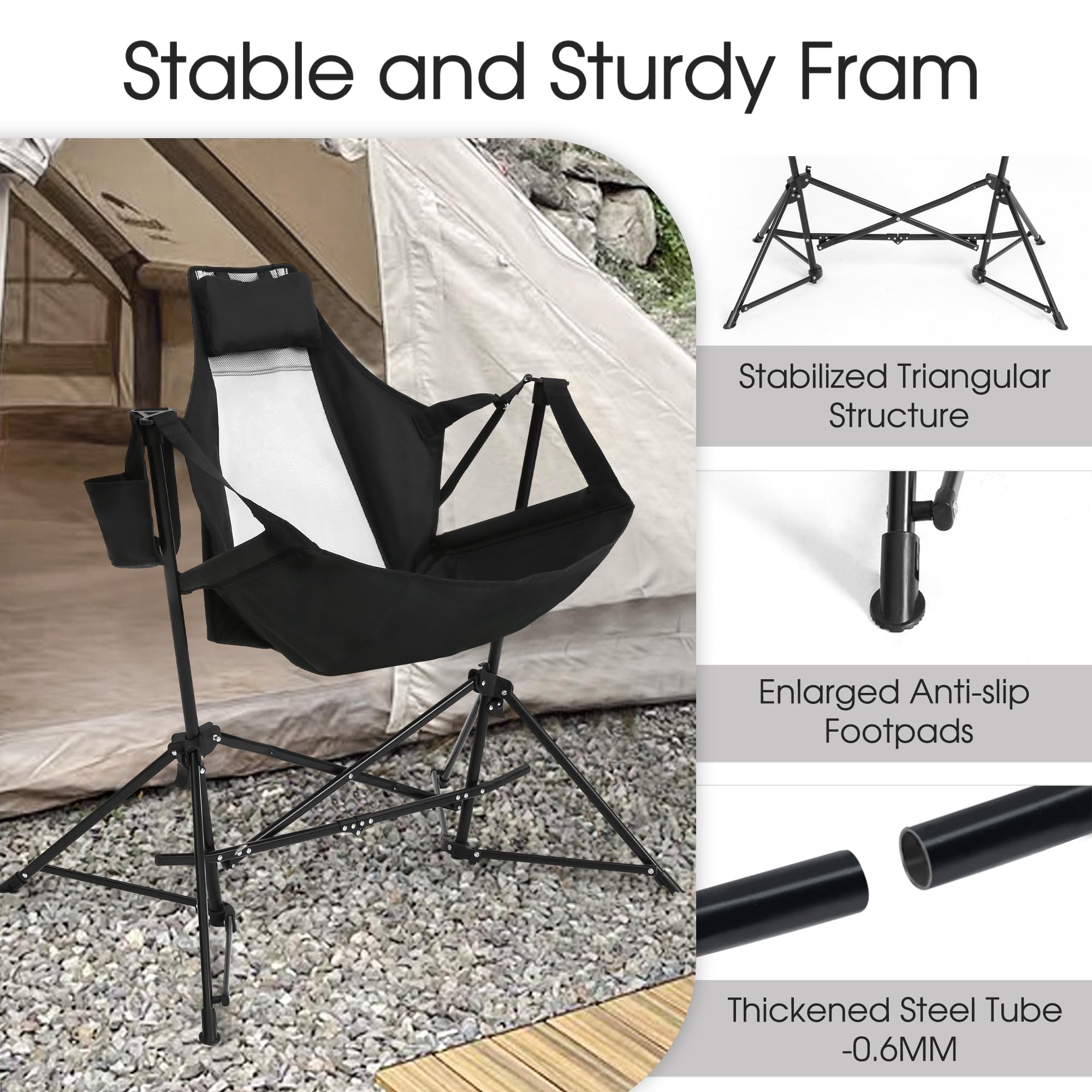 HOMEFUN breathable PVC polyester fabric keeps air circulating for cooler seating.