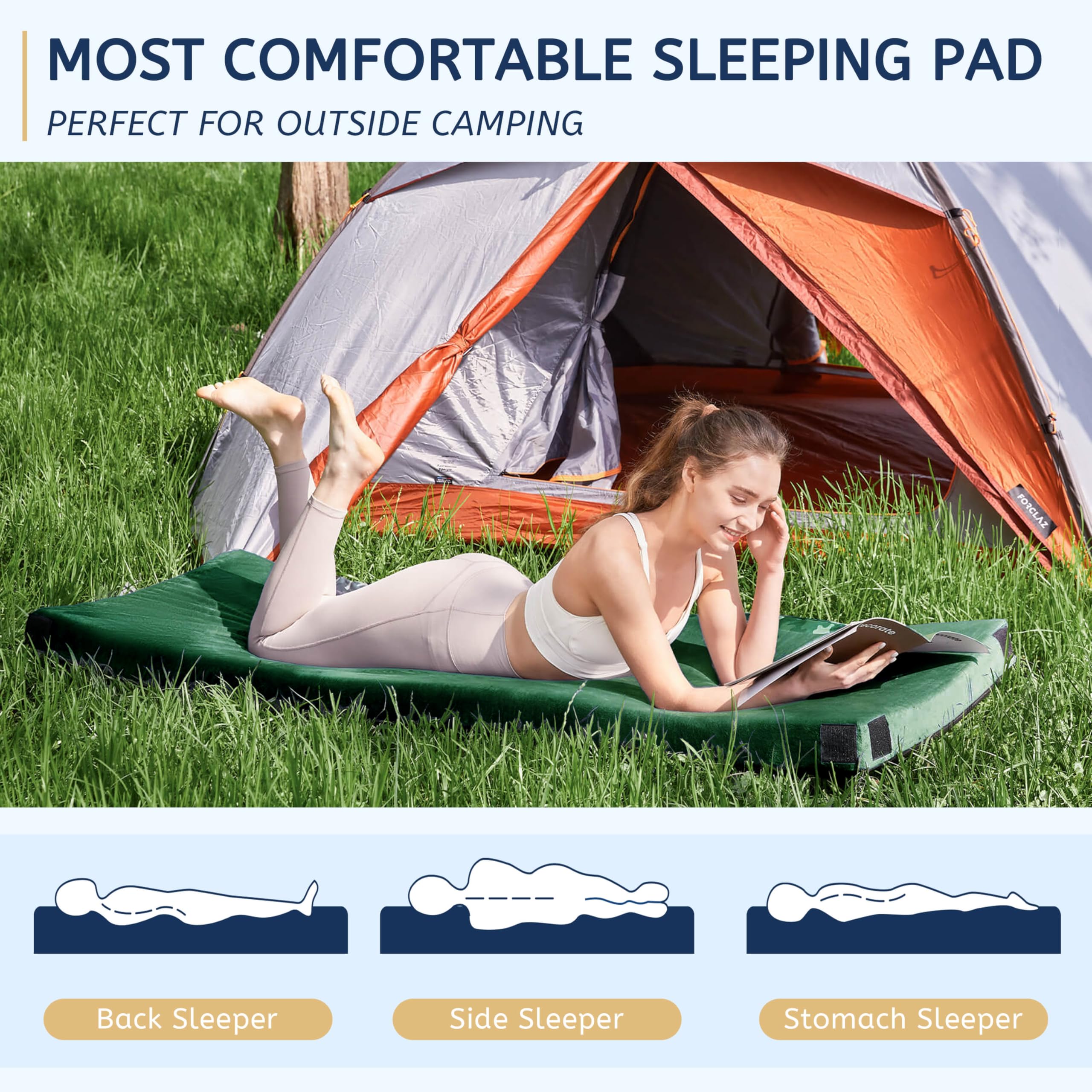 Homemate portable travel bag with camping mattress ready to carry